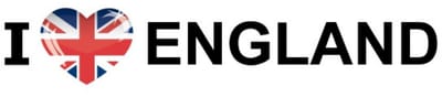 Sticker - I love England - 19 x 4 cm - Engeland - landenthema