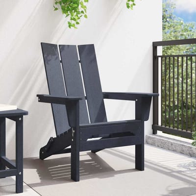 vidaXL - Opvouwbare - Adirondack - Stoel - Marineblauw - 80,5 - x - 74,5 - x - 92 - cm