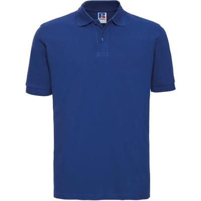 Russell Heren 100% Katoenen Korte Mouw Poloshirt (Helder Koninklijk)