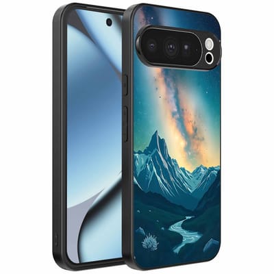 Geschikt voor Google Pixel 10 Pro Telefoonhoesje met Sterrenhemel Opdruk - TPU Backcover Case With Space And Milkyway Design - Smartphonica geschikt voor Google Pixel 10 Pro