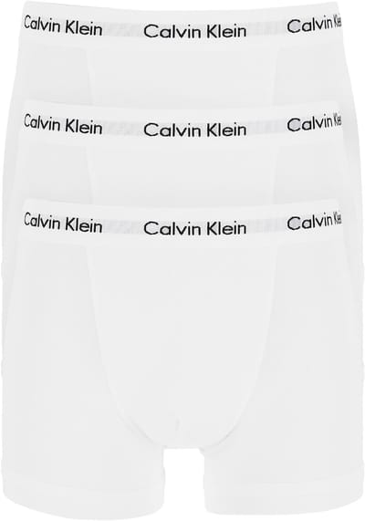 Calvin Klein Icon Cotton Stretch Trunks (3-pack) - heren boxers normale lengte - wit