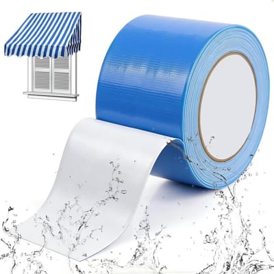 Waterdichte Reparatietape voor Tenten en Awnings, 10m x 8cm, Ideaal voor Zeilen, Luchtbedden en Strandparaplu's