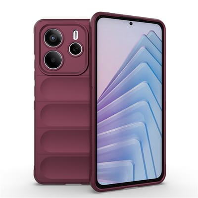 MobyDefend Hoesje - Geschikt voor Xiaomi Redmi Note 14 5G - TPU Gripcase - Paars