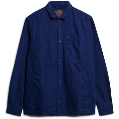 Superdry - The Merchant Store - oversized linnen overshirt - Dames - Shirts