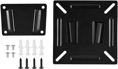 Frosted monitor beugel voor wandmontage met houder voor 12-24 inch schermen.
