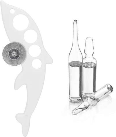 NTH products- Ampulopener Hoogwaardig ABS - Ampulbreker - Flesopener - Snijapparaat - Visvorm - 12 cm Lang
