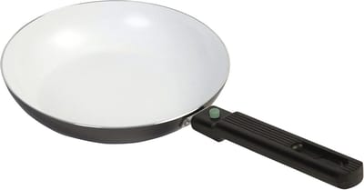 Koekenpan - Koekenpan met anti-aanbaklaag - Snel en gelijkmatig bakken - Duurzaam aluminium - Ø26cm - Wit
