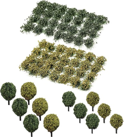 Statische Gras Tufts - Modelbouw Gras - Landschap Creëren - Compleet Met Pincet - Meerdere Kleuren