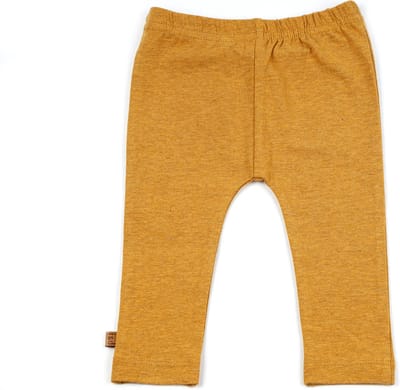 Frogs and Dogs - Legging Ocher Melange - Okergeel - Maat 50 - Meisjes