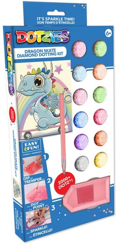 Dotzies Diamond Painting - Smok na scenie