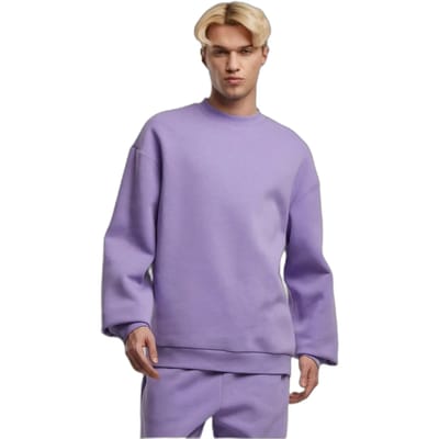 Urban Classics - Fluffy Crewneck sweater/trui - S - Lila
