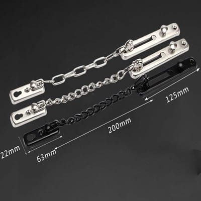 Deurketting Slot - Veiligheidsketting Deur - Extra Beveiliging - Sleutel Ontgrendeling - 125 mm Lengte - Zilverkleurig