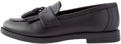 Next - Meisjes - Leren loafers met kwastjes voor school - Zwart