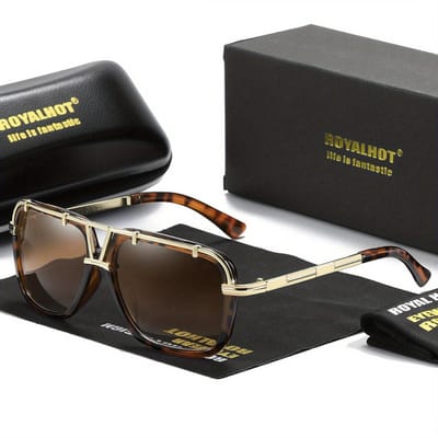 Bovista Zonnebril Voor Dames & Heren - Zonnenbrillen - Zonnenbril - Sun Glasses - Sunglasses - Techno Bril - Rave & Festival - Premium Quality - Panter