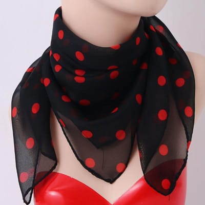 Multi-Seizoen Chiffon Zijden Sjaal Veelzijdig 65cm Vierkant voor Zon- en Nekbescherming black