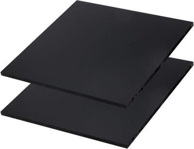 Nylon Kunststof Platen - Kunststof Plaat - Modelbouw en Onderdelen - Hoge Treksterkte - 200x200mm 10mm dik - Zwart