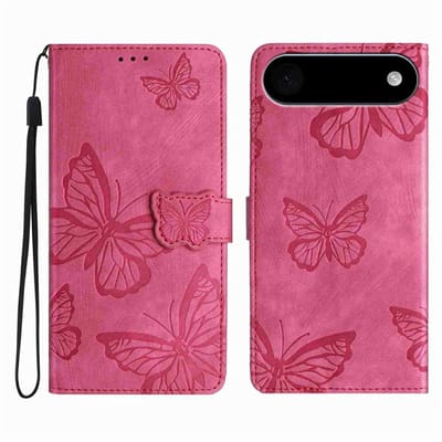Coverup Hoesje - Geschikt voor iPhone Air Hoesje - Coverup Vlinders Book Case - Roze