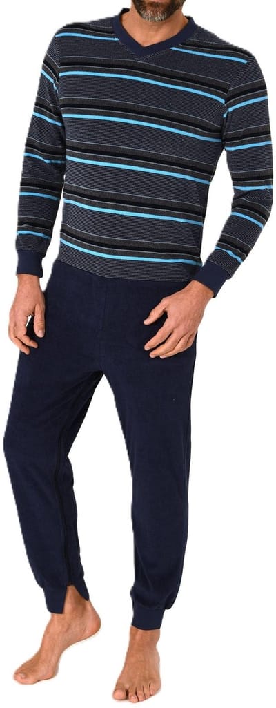 Badstof Herenkleding Alzheimer Verpleeg Jumpsuit Overall Onesie met rits op rug en been