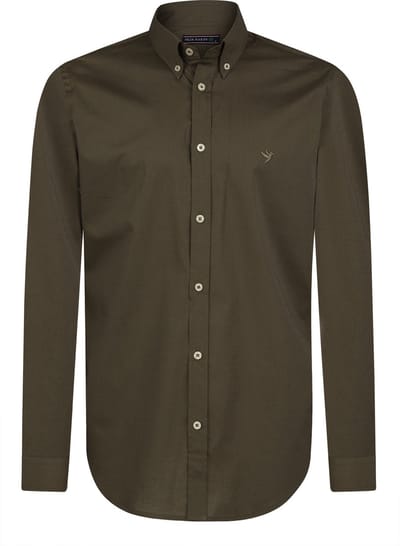 Felix Hardy Overhemd - Overhemden - 100% Katoen Heren Khaki - M