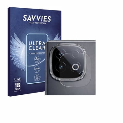 Savvies - Screenprotector voor Vivo iQOO Z10 Turbo (ALLEEN Camera Lens) - Folie Beschermfolie transparant 18 Stuks