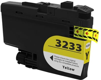 Inktcartridge geschikt voor Brother LC-3233 / LC-3235 | 1x Geel geschikt voor Brother DCP-J1100DW - MFC-J1300DW