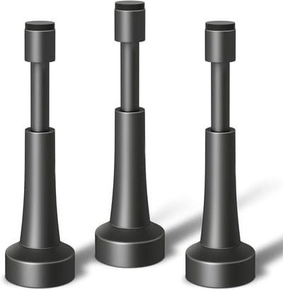 Veerdeurstoppers - Deurveren Deurhouders - Deuren Open Houden - Hydraulische Schokabsorptie - 1034 cm Hoogte - Mat Grijs