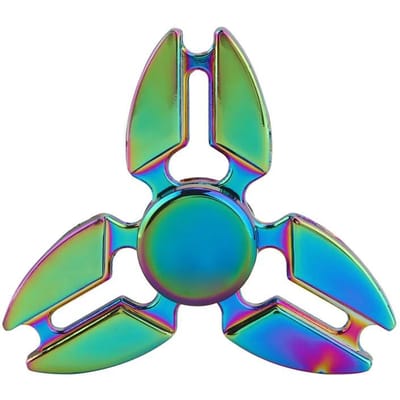 Derniers Jouets Fidget Spinner Anti-Stress Alliage Gyroscope à Doigt R188 Bout du Doigt Jouet pour la Main Adulte 60-65mm blue