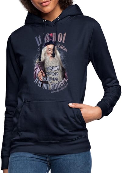Harry Potter Albus Dumbledore Citaten Hoodie Dames