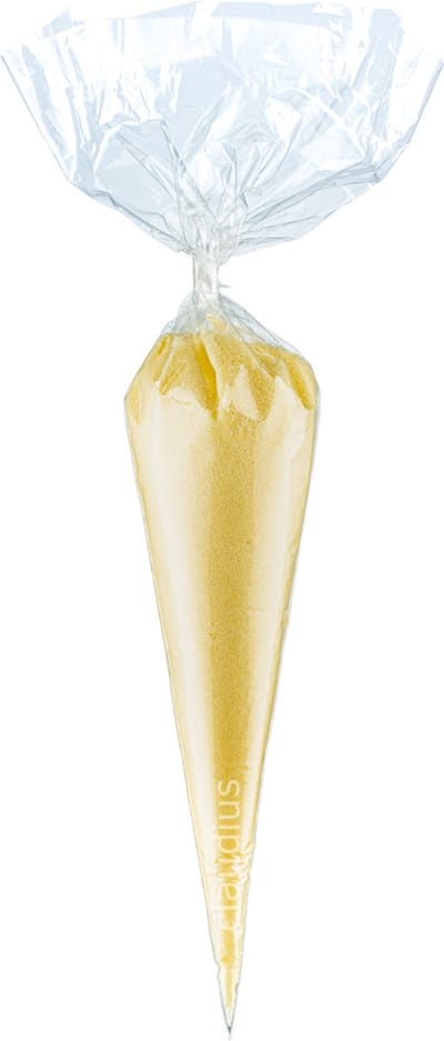 Scrubzout Vanille - 500 gram in puntzak transparant - set van 6 stuks - Hydraterende Lichaamsscrub