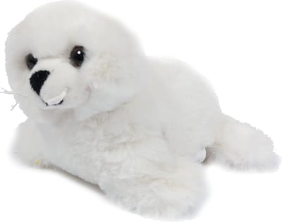 PIA Soft Toys - Pluche Knuffeldier - Zeehond wit - 17 cm