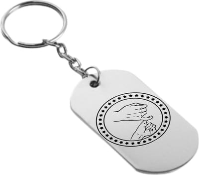 Akyol - Pinky promise Sleutelhanger - Vriendschap - Beste vriendin - Leuke kado voor je vriendin om te geven - 2,5 x 2,5 CM