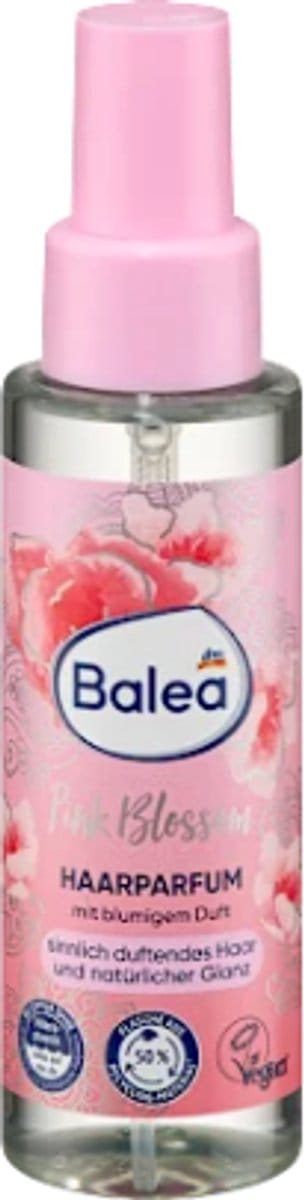 Balea Haarparfum Pink Blossom | 1x 100 ml - Poederig-bloemige Geur - Natuurlijke glans | Vrij van siliconen