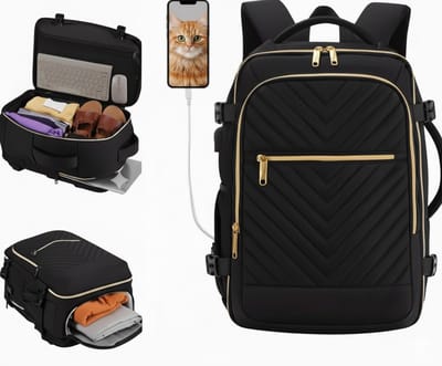 PolkaHome® Luxe Handbagage Koffer | Handbagage Tas & Rugzak 40x30x20 | Reisrugzak & Reistas | Luchtvaartmaatschappij Goedgekeurd