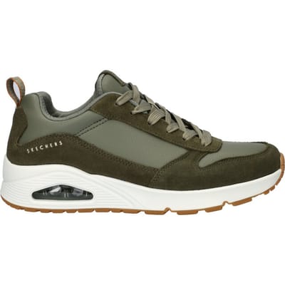 Skechers Skechers Uno Stacre Sneakers groen Leer
