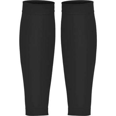 1 paar compressiekousen met kuitmouw, ademend, elastische sokken voor dames en heren voor hardlopen, joggen en wandelen black