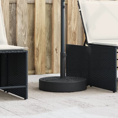 vidaXL - Parasolvoet - voor - stokken - van - Ø38 - / - 48 - mm - 25 - kg - rond