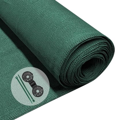 Tuinafscherming Privacy Netting 1 × 10 m - 150 g/m² HDPE - 85% Shading Rate - UV-bestendig - Scheurbestendig - Windscherm met gaten en kabelbinders - Groen