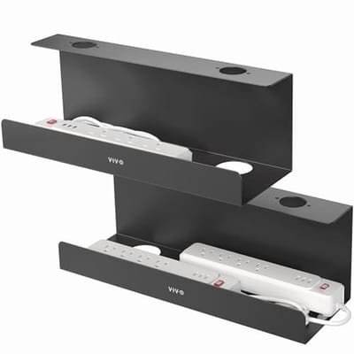 Onder bureau kabelbeheerladen 43 cm - 2 Stuks - Snoerorganisatoren voor kantoor en thuis