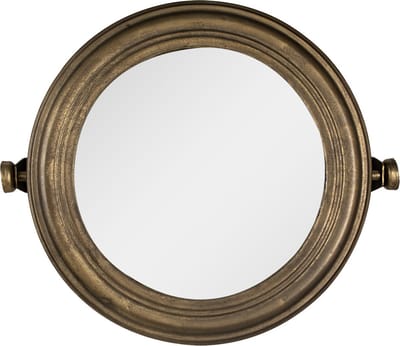 Clayre & Eef Spiegel Ø 25 cm Goudkleurig IJzer