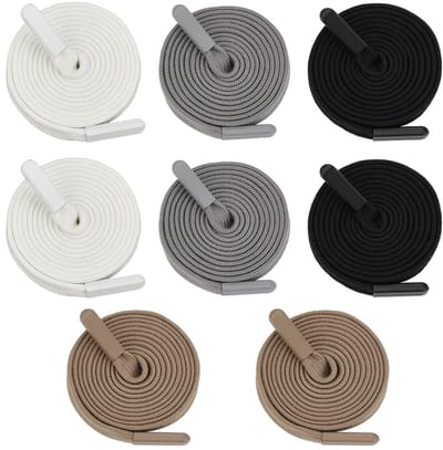 Dailygoods- Trekkoord 140 cm - 8 Stuks - Platte Koorden - Vervanging voor Hoodie/Joggingbroek - Creatieve Ervaring - Diverse Kleuren - Koord