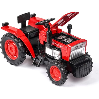 1/32 Schaal Boerentraktor Legering Speelgoed Model Auto Diecast Met Licht Muziek Rubberen Banden Tractoren Voertuigen Voor Jongens Cadeaus Collectie