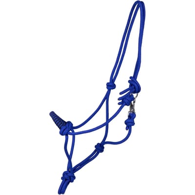QHP - Touwhalster met Clip - Kobalt Blauw - Pony