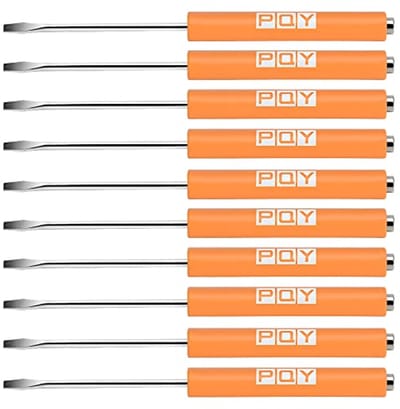 Pocket Schroevendraaier Set - 10-delige Set van Magnetische Sleufkop Schroevendraaiers