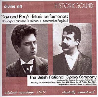 British National Opera Company - Cav And Pag: Historic Performances (2 CD)