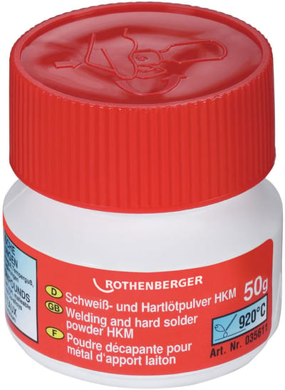 ROTHENBERGER Hardsoldeerpoeder HKM conform DIN 29454, 50g - 35611