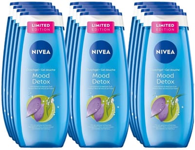 Nivea Douchegel – Mood Detox - Lotus Flower - Voordeelverpakking 12 x 250 ml
