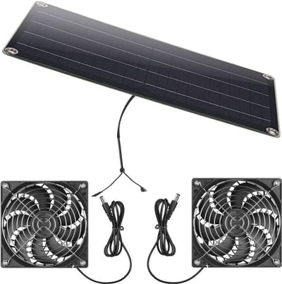 12V 10W Zonne Raamventilator, Effici毛nt, Eenvoudige Montage, Krachtige Ventilatie Voor Schuur