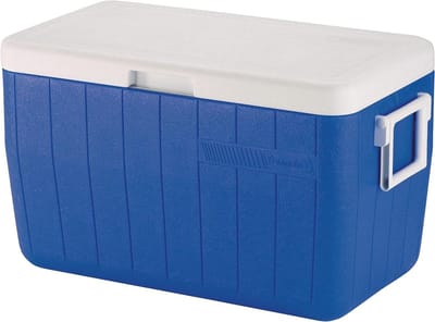 Koelbox - Koeltas Kamperen - Buitenactiviteiten - Lekvrije Afvoer - 45.4 Liter - Blauw