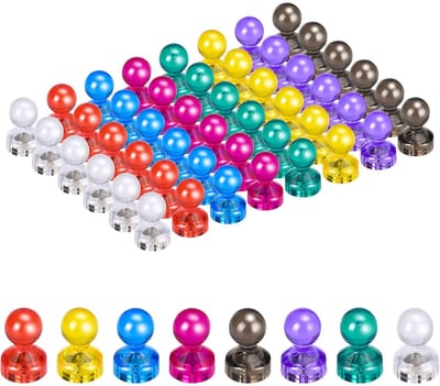 Vitdipy - Magnetische Punaises - 40 stuks - Sterke magneten - Koelkastmagneten - Whiteboard magneten - Neodymium magnetische punaises - voor koelkast, kantoor, kaart, foto