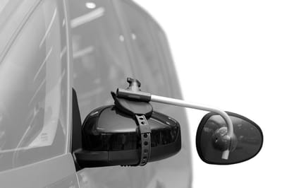 Repusel Caravanspiegel Repusel - Luxmax vlak anti-verblindings glas, korte RVS arm - Per paar